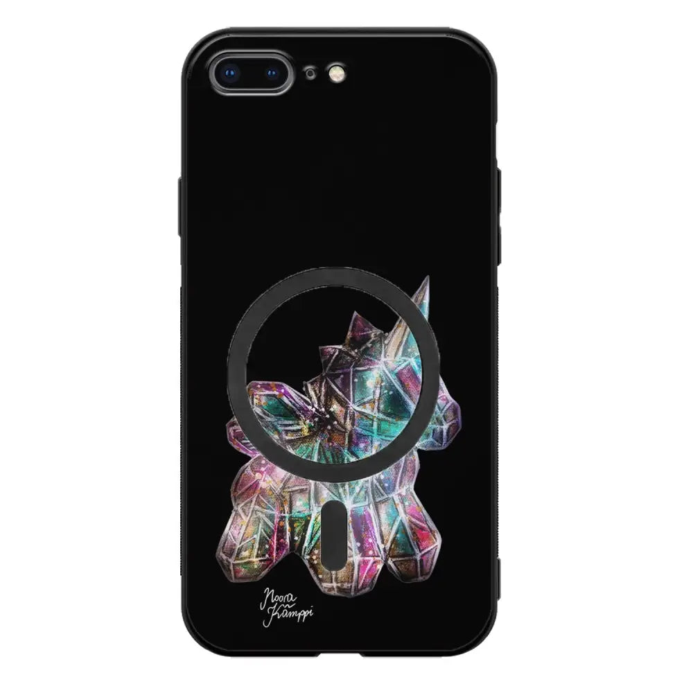 iPhone 7 Plus unicorn suojakuoret - Musta - Noora Kämppi