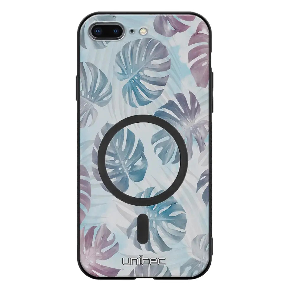 iPhone 8 Plus kukka suojakuoret - Monstera Texture