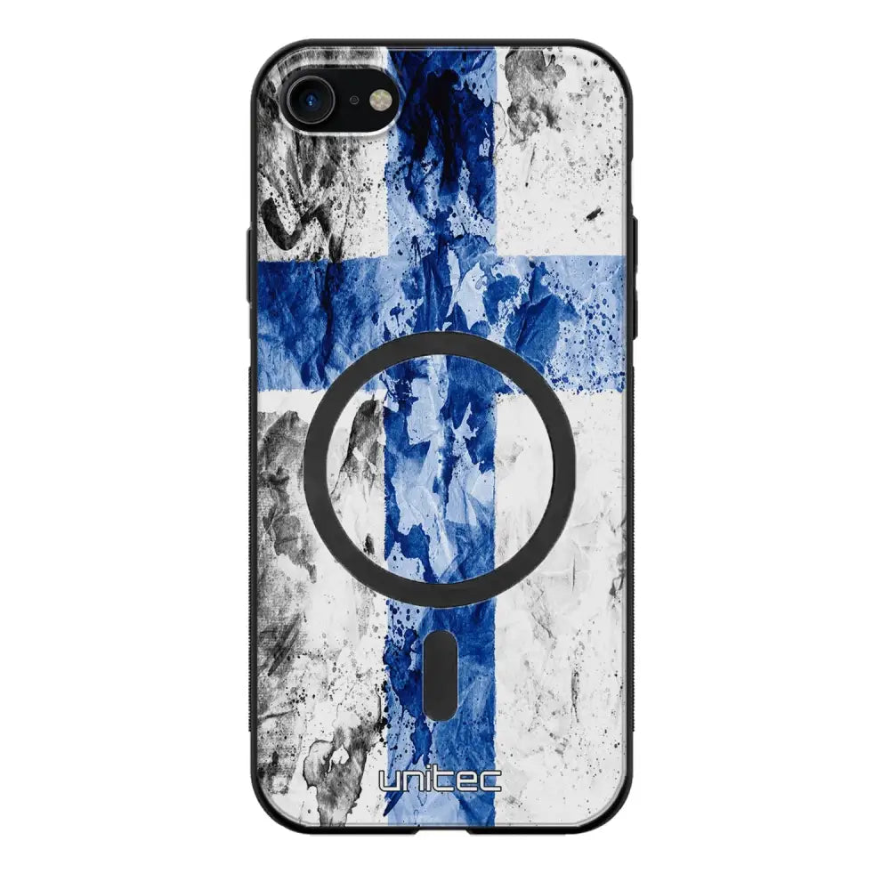 iPhone SE 2020 suojakuoret - Painted Finnish Flag