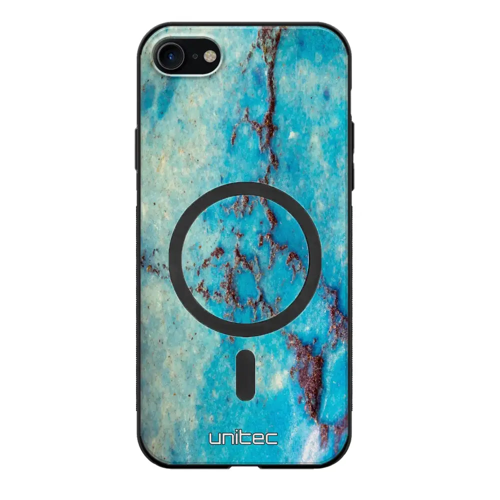 iPhone SE 2022 marmori suojakuoret - Turquoise Marble