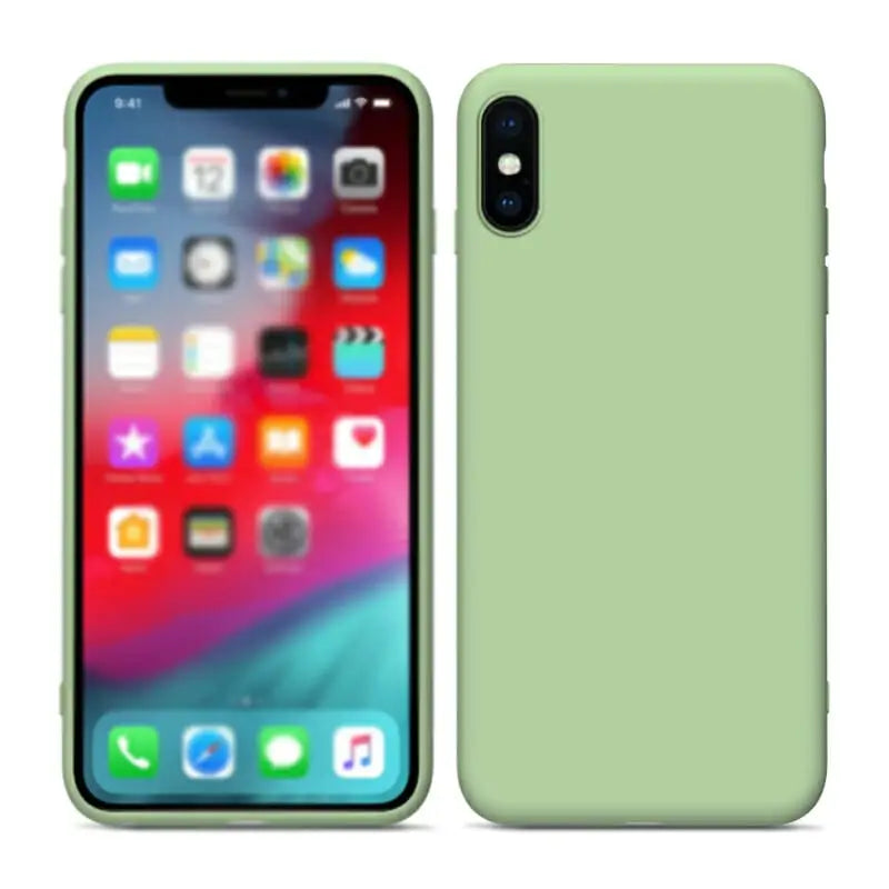 iPhone XR Silikonikuori Vihreä