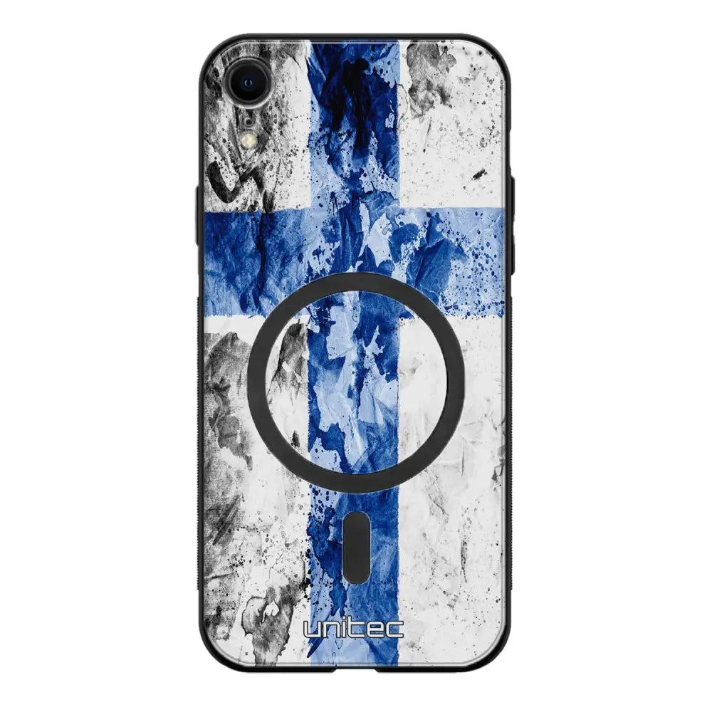 iPhone XR suojakuoret - Painted Finnish Flag