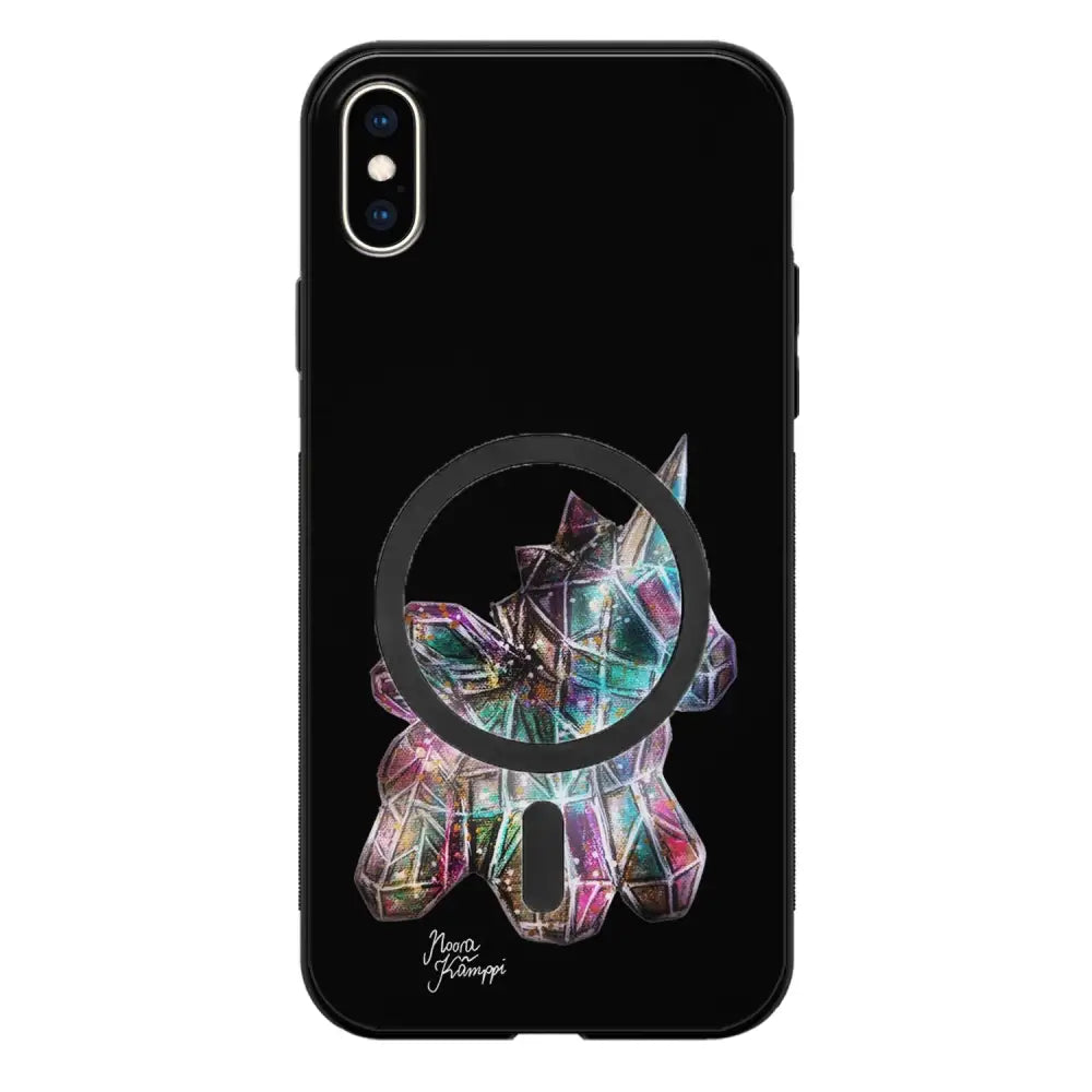 iPhone XS Max unicorn suojakuoret - Musta - Noora Kämppi