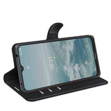Nokia G10 / G20 lompakko suojakotelo musta