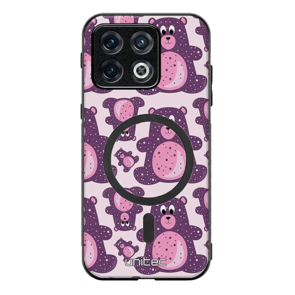 OnePlus 10T suojakuoret - Purple Teddy Bear