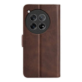OnePlus 12 Lompakko Suojakotelo - Ruskea