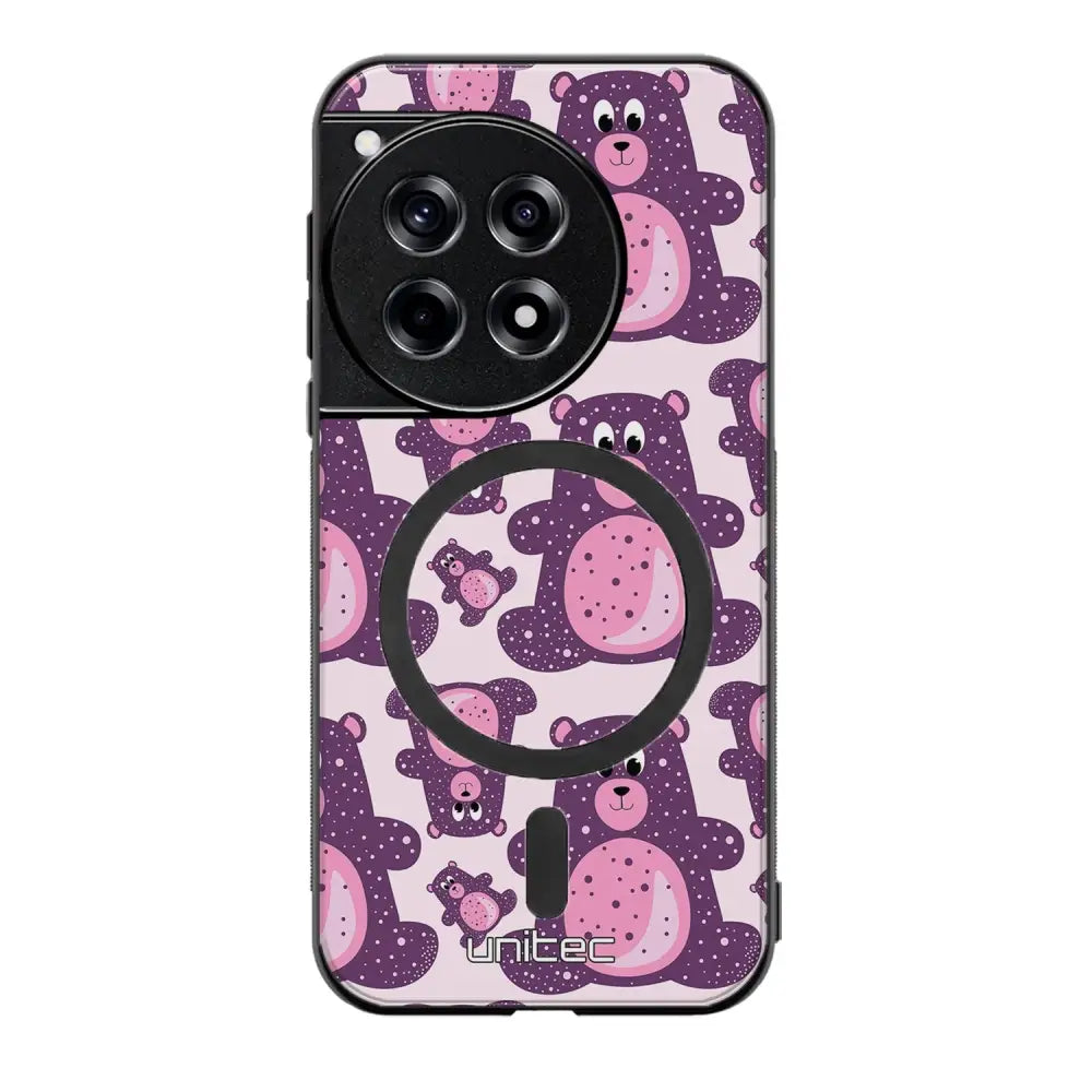 OnePlus 12 suojakuoret - Purple Teddy Bear