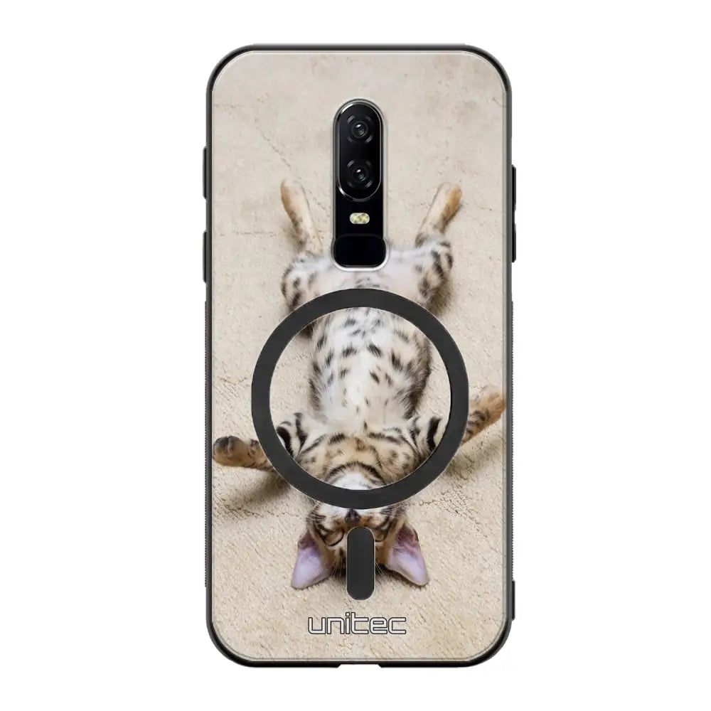 OnePlus 6 kissa suojakuoret - Relaxing Cat