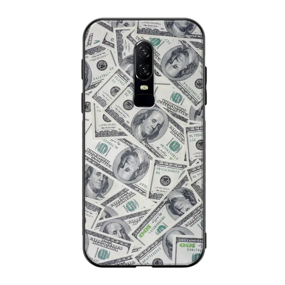 OnePlus 6 seteli suojakuoret - Dollarit - Ei