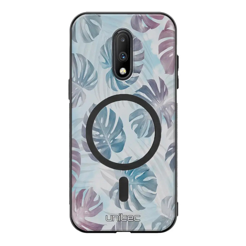 OnePlus 7 kukka suojakuoret - Monstera Texture