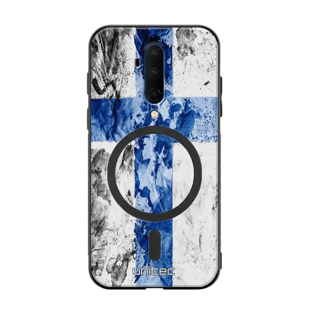 OnePlus 7T Pro suojakuoret - Painted Finnish Flag