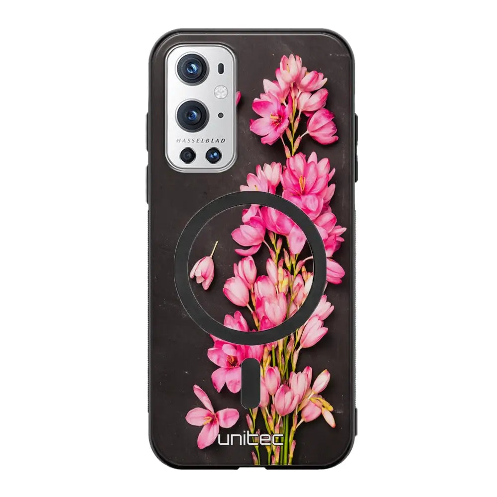 OnePlus 9 Pro kukka suojakuoret - Pink Flowers