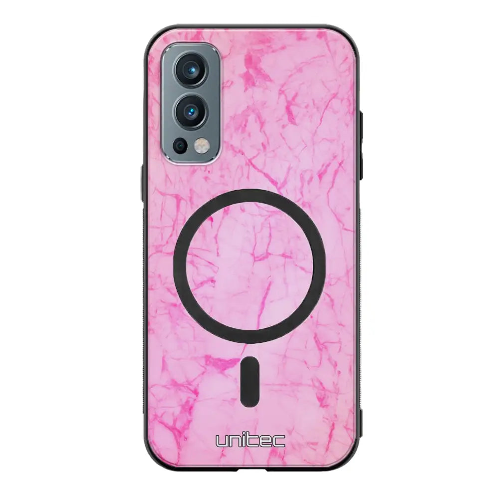 OnePlus Nord 2 marmori suojakuoret - Light Pink Marble