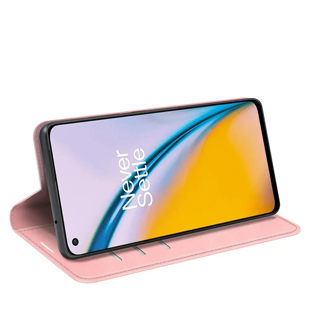 Oneplus Nord 2 Unitec Lompakko Suojakotelo Pinkki