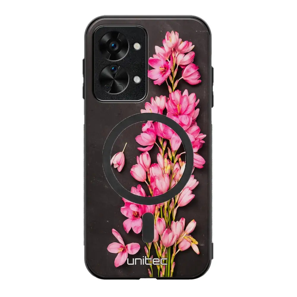 OnePlus Nord 2T kukka suojakuoret - Pink Flowers