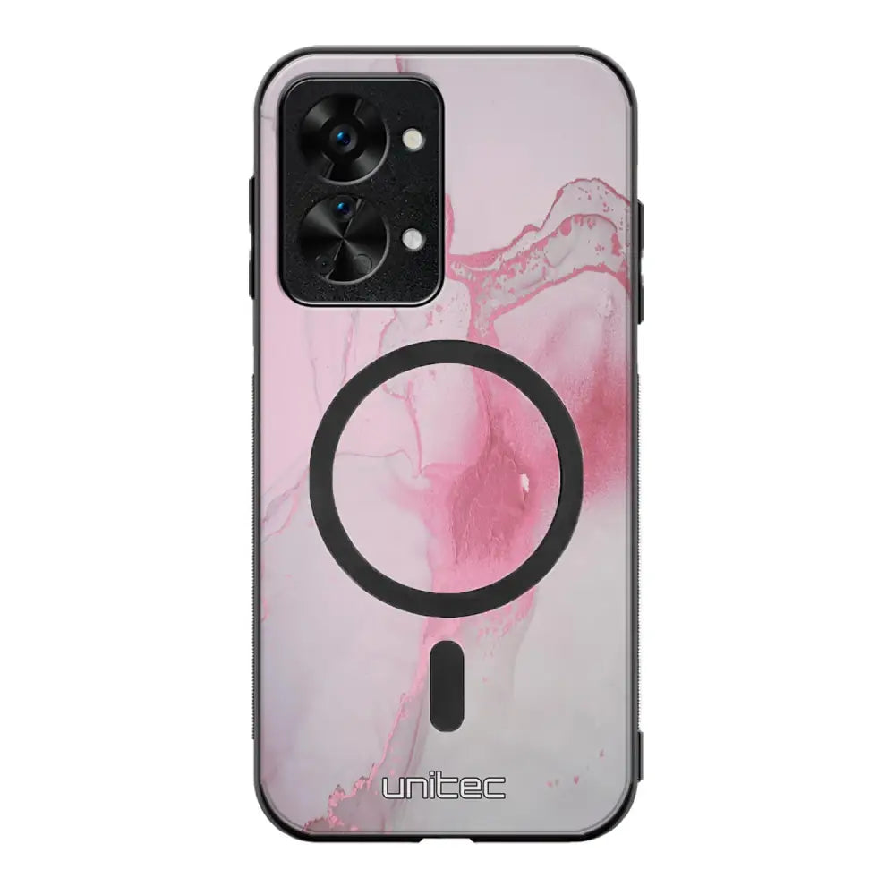 OnePlus Nord 2T marmori suojakuoret - Pink Pok Rie