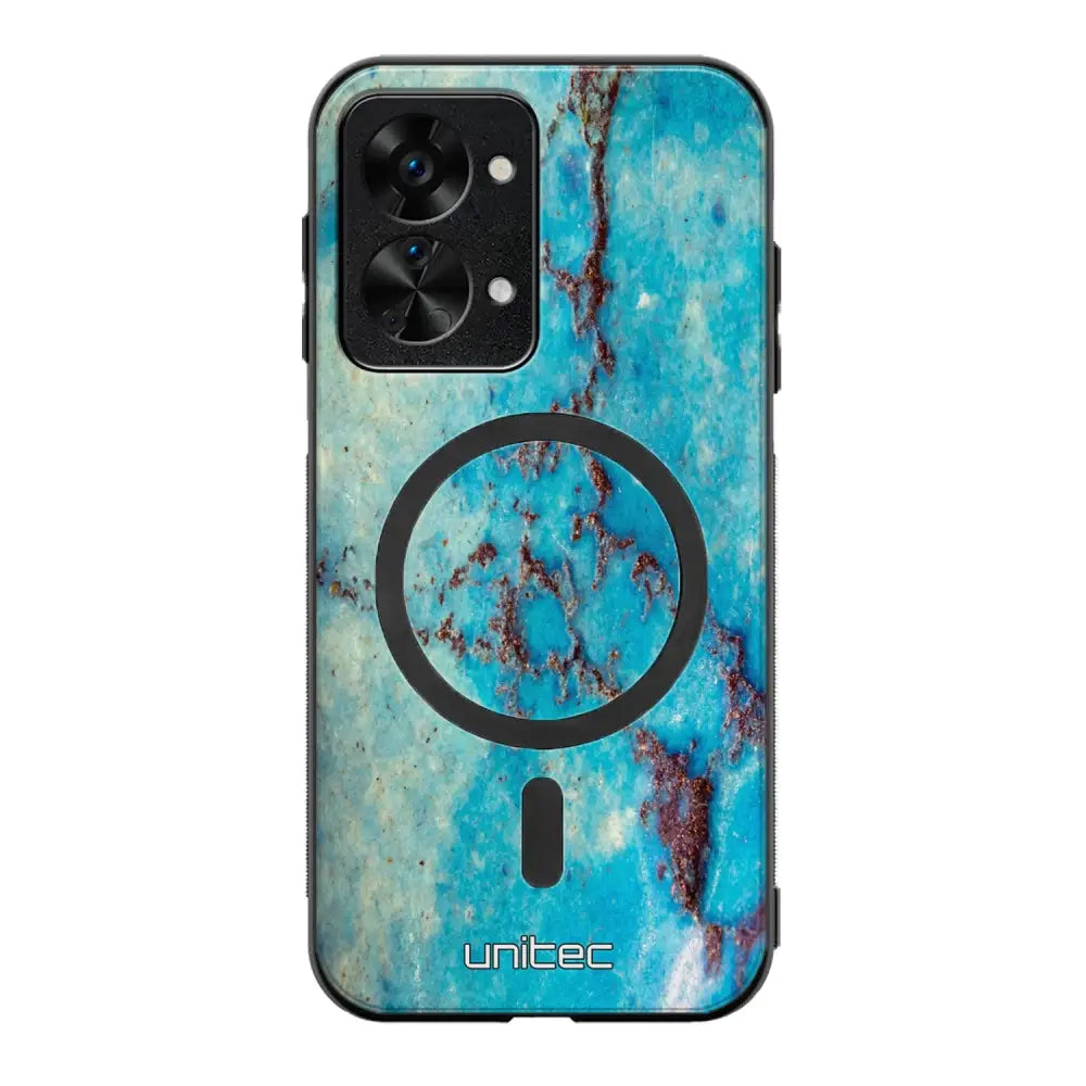 OnePlus Nord 2T marmori suojakuoret - Turquoise Marble