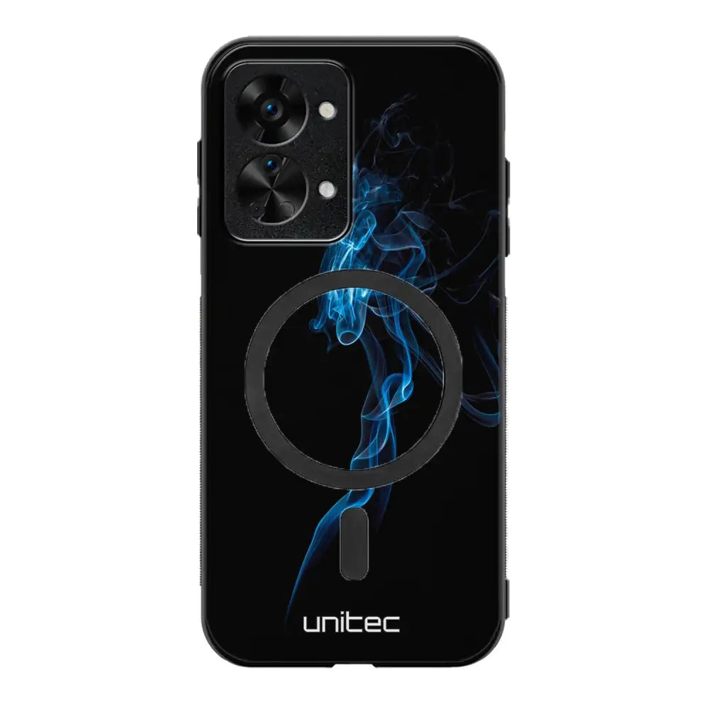 OnePlus Nord 2T suojakuoret - Blue Smoke On Black