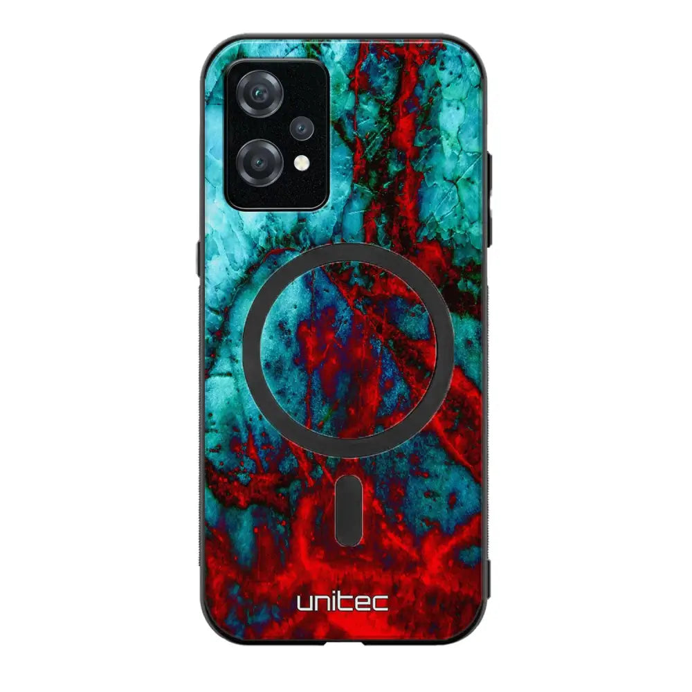 OnePlus Nord CE 2 Lite marmori suojakuoret - Blue Red Marble