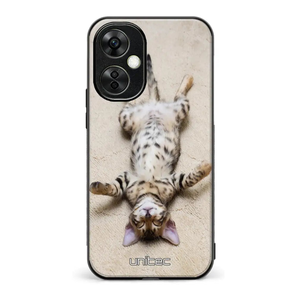 OnePlus Nord CE 3 Lite kissa suojakuoret - Relaxing Cat - Ei