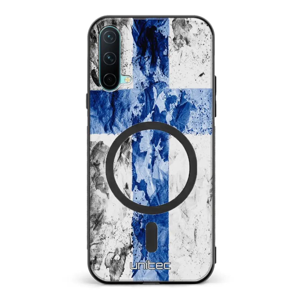 OnePlus Nord CE suojakuoret - Painted Finnish Flag