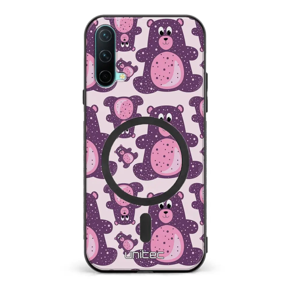 OnePlus Nord CE suojakuoret - Purple Teddy Bear
