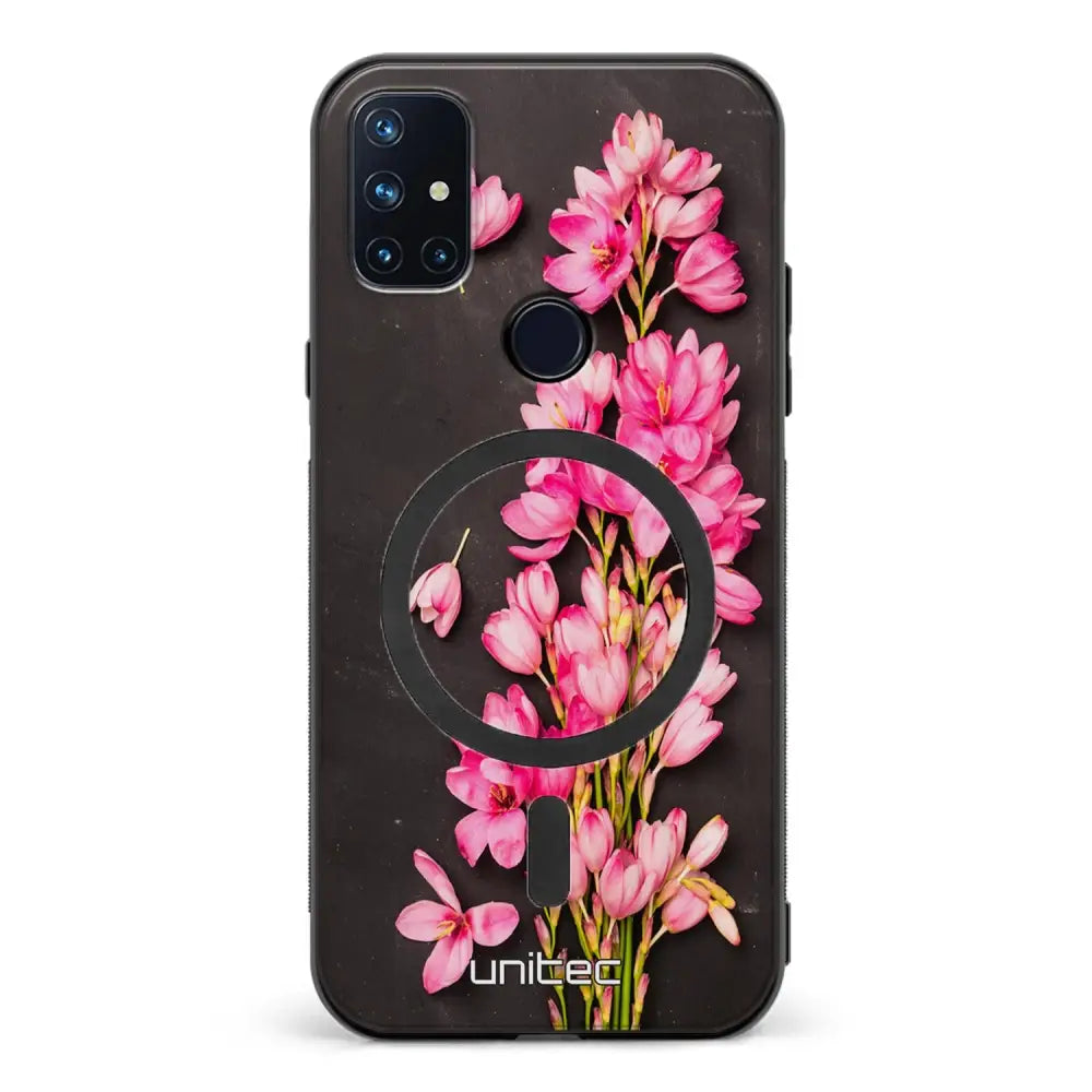 OnePlus Nord N10 kukka suojakuoret - Pink Flowers