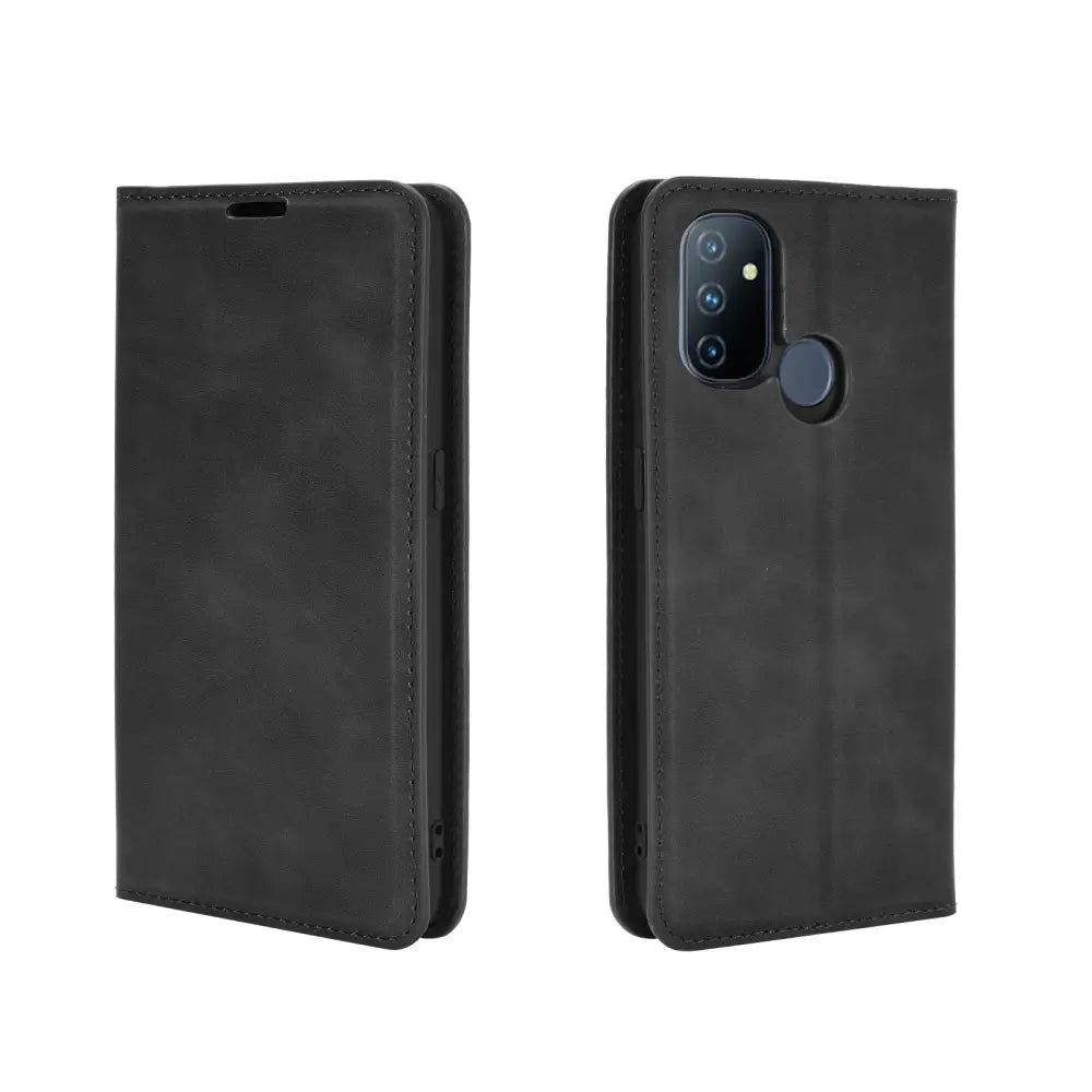 OnePlus Nord N100 Lompakko Suojakotelo Musta
