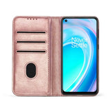 OnePlus Nord N100 Unitec Lompakko Suojakotelo Ruusukulta