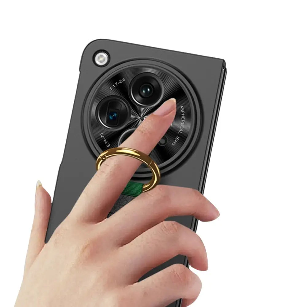 OnePlus Open Suojakuori sormushihnalla - Vihreä