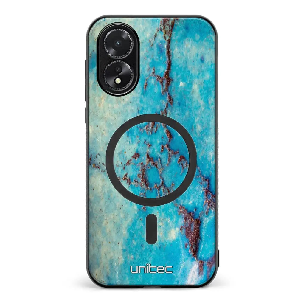 Oppo A38 marmori suojakuoret - Turquoise Marble