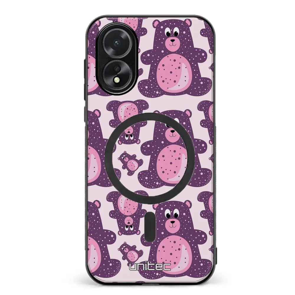 Oppo A38 suojakuoret - Purple Teddy Bear