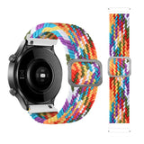 Punottu Nailonranneke 22mm - Sateenkaari