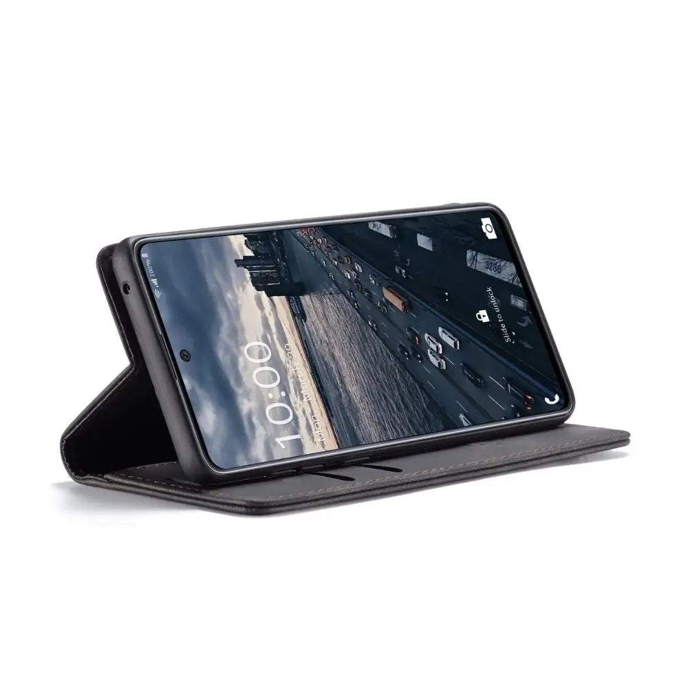 Samsung A33 5G Lompakko Suojakotelo Musta