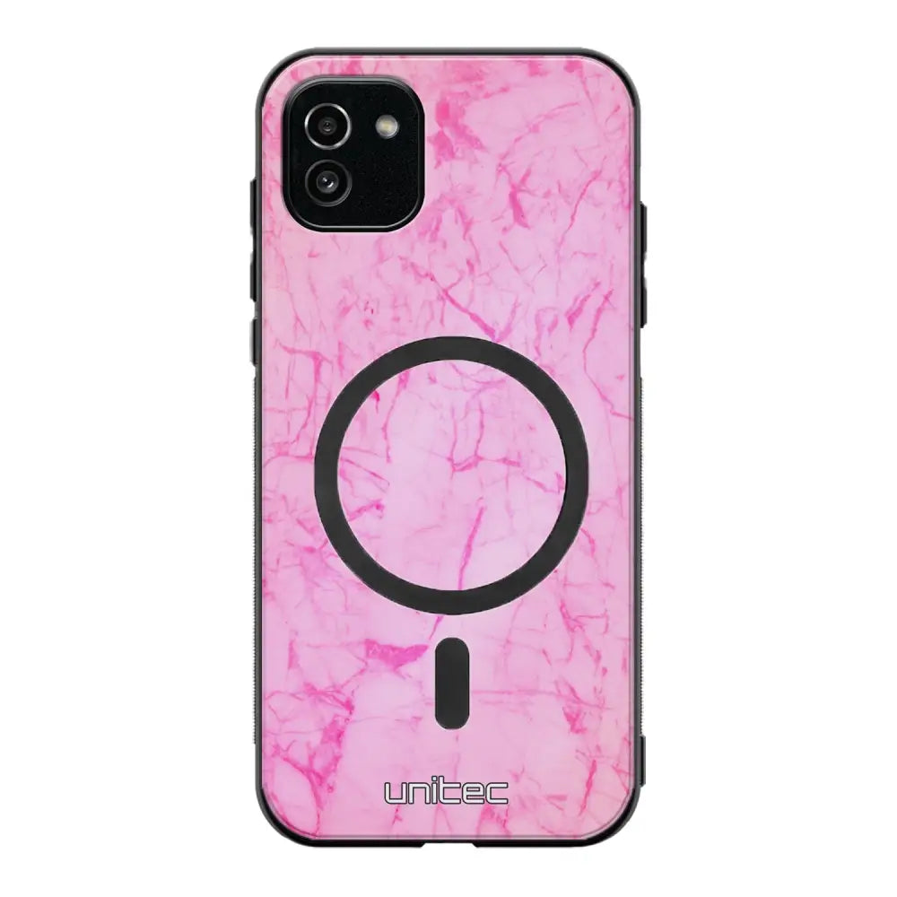 Samsung Galaxy A03 marmori suojakuoret - Light Pink Marble