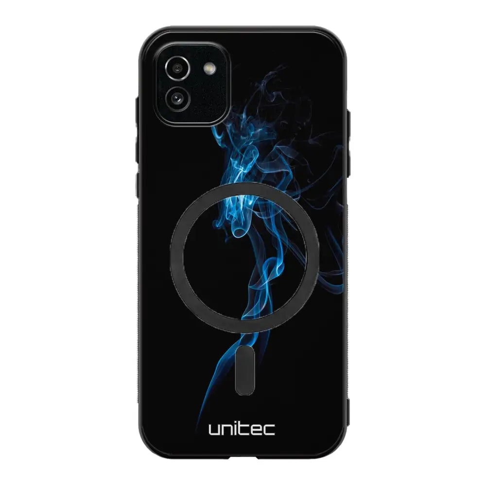 Samsung Galaxy A03 suojakuoret - Blue Smoke On Black