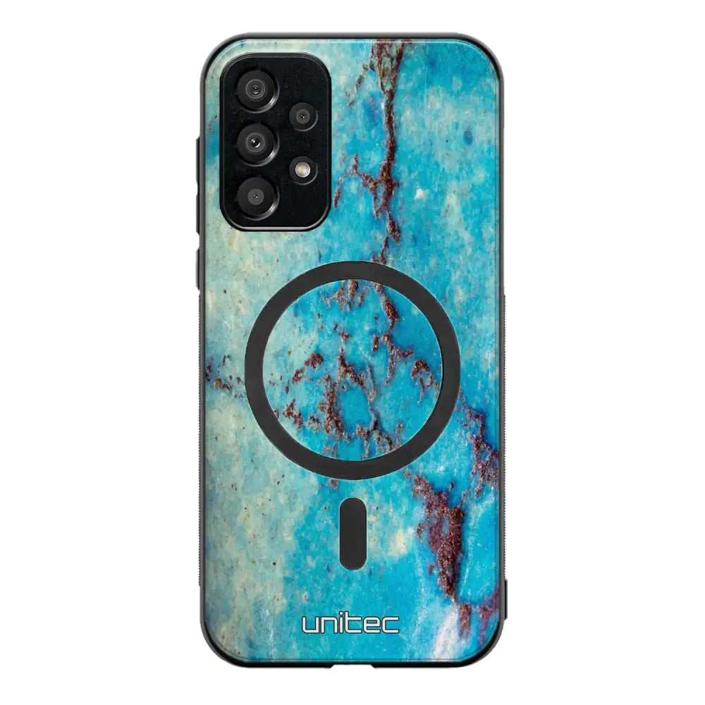Samsung Galaxy A13 4G marmori suojakuoret - Turquoise Marble