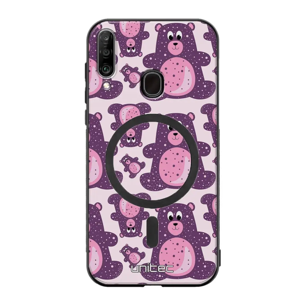 Samsung Galaxy A20s suojakuoret - Purple Teddy Bear