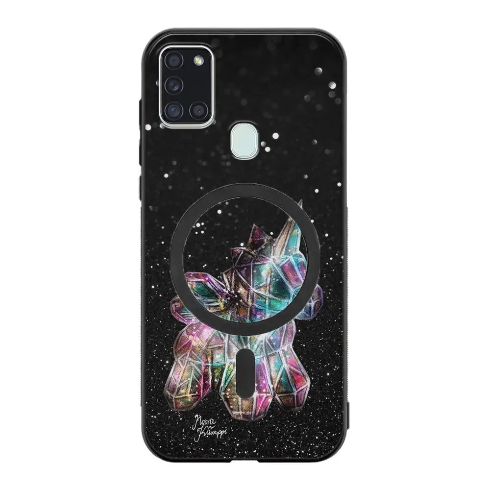 Samsung Galaxy A21s unicorn suojakuoret - Valkoinen - Noora Kämppi