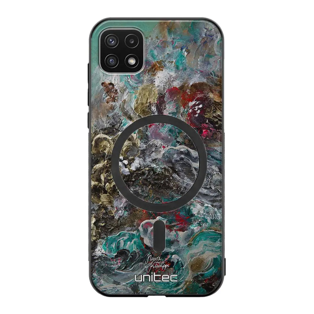 Samsung Galaxy A22 modern art suojakuoret - Heart Knows - Noora Kämppi