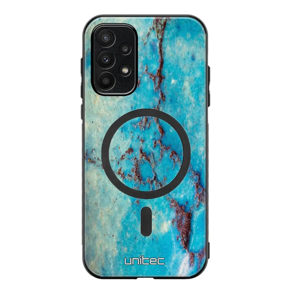 Samsung Galaxy A23 marmori suojakuoret - Turquoise Marble