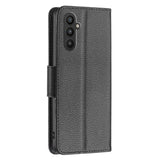 Samsung Galaxy A25 5G Lompakko suojakotelo - Musta tekstuuri