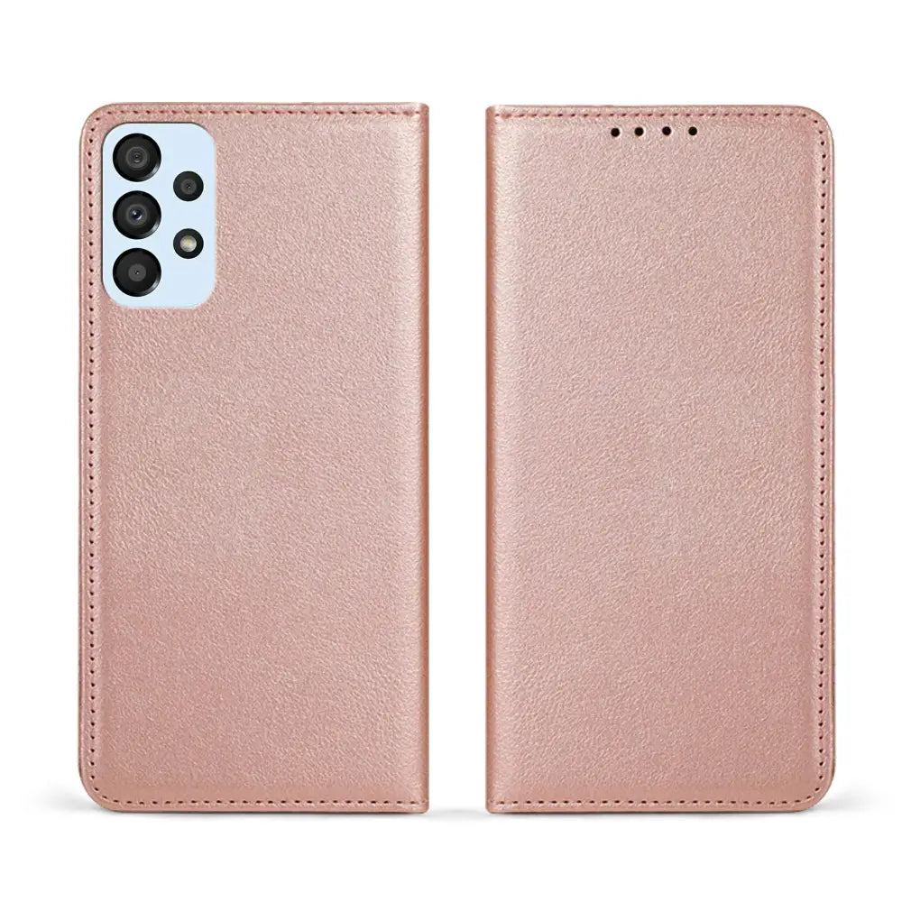 Samsung Galaxy A33 5G Unitec Lompakko Suojakotelo Ruusukulta