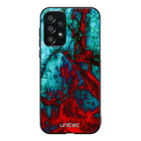Samsung Galaxy A33 marmori suojakuoret - Blue Red Marble - Ei