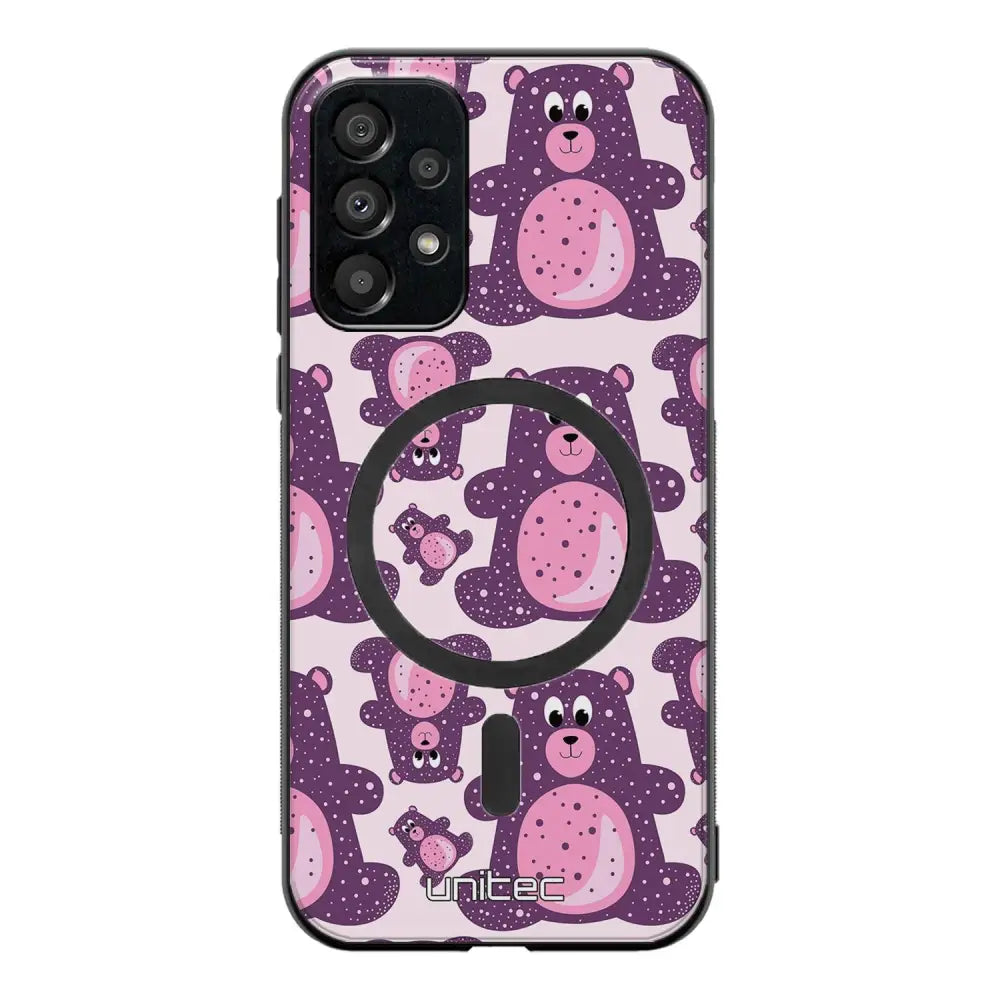 Samsung Galaxy A33 suojakuoret - Purple Teddy Bear