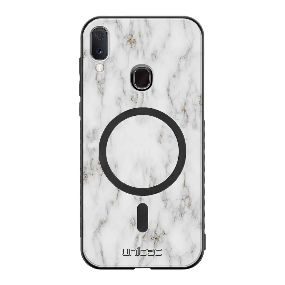 Samsung Galaxy A40 marmori suojakuoret - White Marble