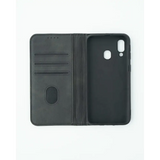 Samsung Galaxy A40 Unitec Lompakko Suojakotelo Musta