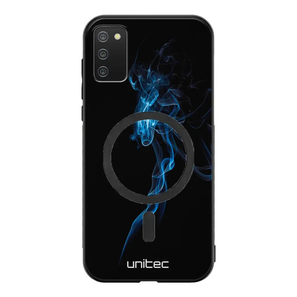 Samsung Galaxy A41 suojakuoret - Blue Smoke On Black