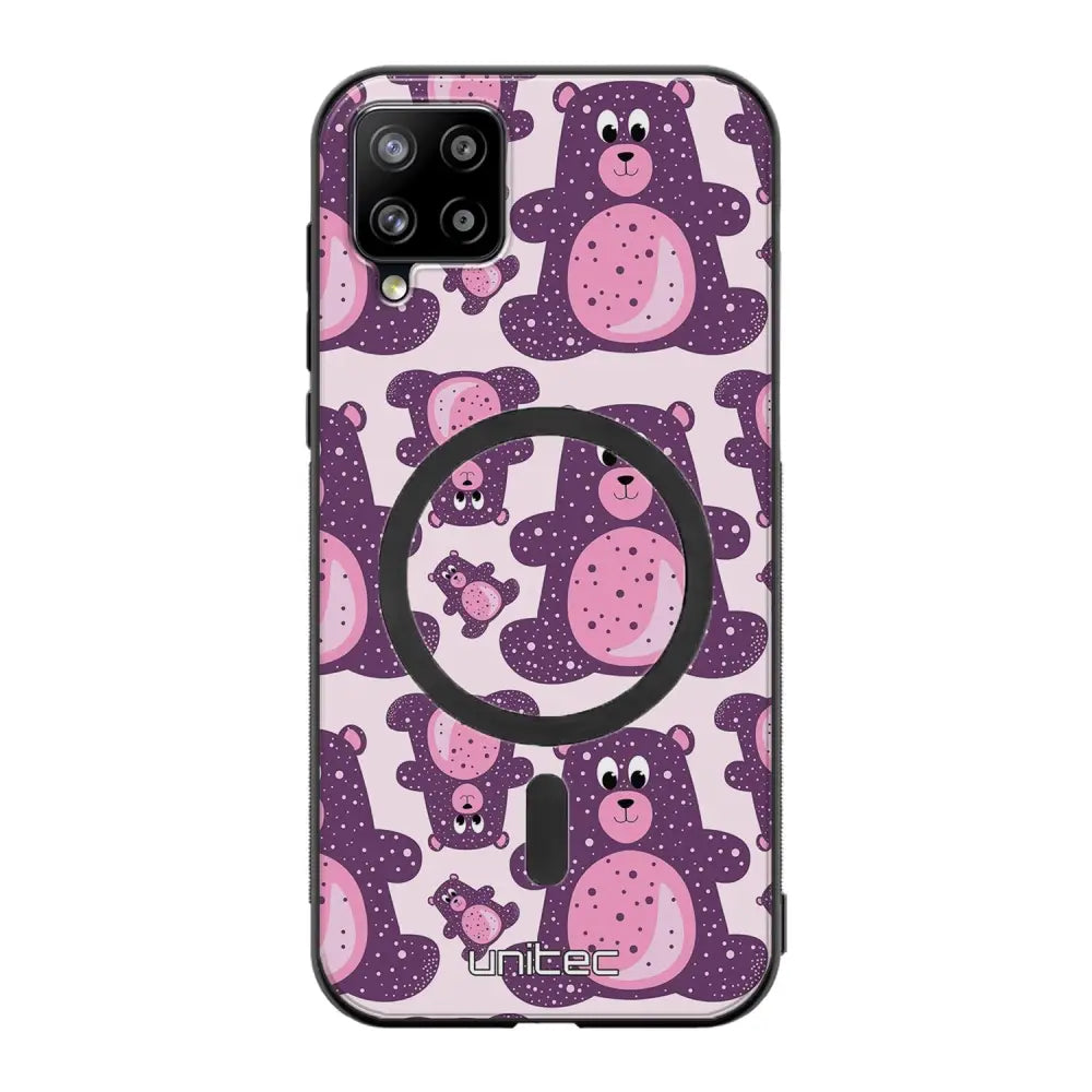 Samsung Galaxy A42 suojakuoret - Purple Teddy Bear