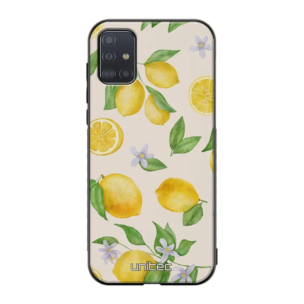 Samsung Galaxy A51 4G hedelmä suojakuoret - Lemon - Ei